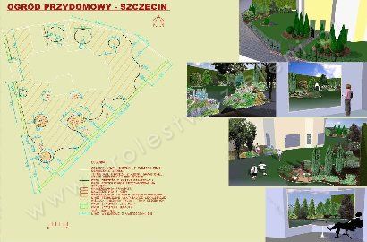 Ogród przydomowy - Szczecin - Ludmiła Urbańska - KRÓLESTWO ZIELENI Pracownia Architektury Krajobrazu, Bydgoszcz, Dworcowa 84