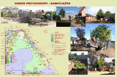Ogród przydomowy - Samociążek - Ludmiła Urbańska - KRÓLESTWO ZIELENI Pracownia Architektury Krajobrazu, Bydgoszcz, Dworcowa 84